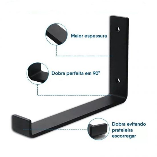 CAIXA com 6 Pares - Mão Francesa Invertida 15cm (Par) GAS-0123