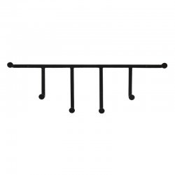 Caixa com 6 Cabideiros em Metal Estilo Industrial Tamanho Grande GAS-0159