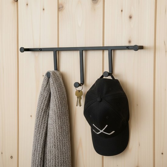 Caixa com 6 Cabideiros em Metal Estilo Industrial Tamanho Pequeno GAS-0161